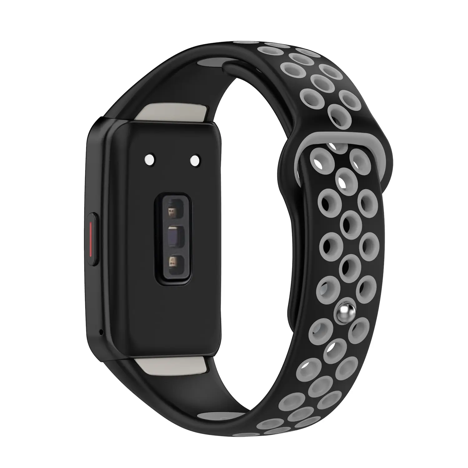 Huawei Band 6および6 Pro用のシリコンストラップ,スマートウォッチの交換,通気性のあるスポーツブレスレット