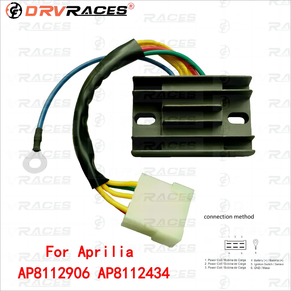 Moto Voltage Rectifier Regulator For Aprilia Classic 125 Leonardo 125 150 MX 125 Pegaso 650  600 RS 250  RX SX 125 Scarabeo 200