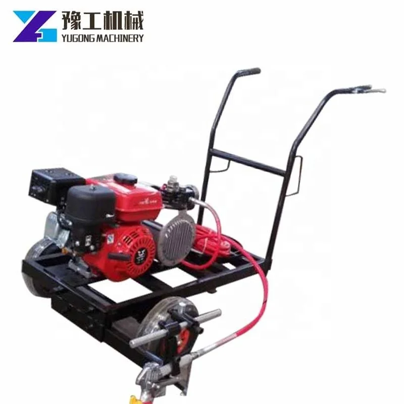 เครื่องทําเครื่องหมายถนนแบบสเปรย์ตัวทําละลายเย็น Waterborne Road Line เครื่องทําเครื่องหมายถนนด้วยเลเซอร์ ขายร้อน อุปกรณ์เขียน