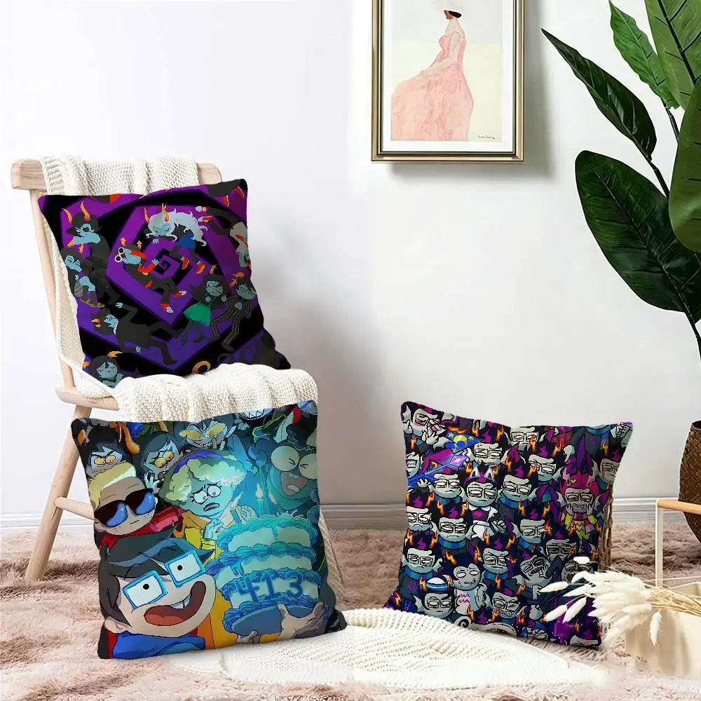 Anime Homestuck Cushion Cover Inches Farmhouse Decor Home Throw Pillow Covers for Couch Decorations