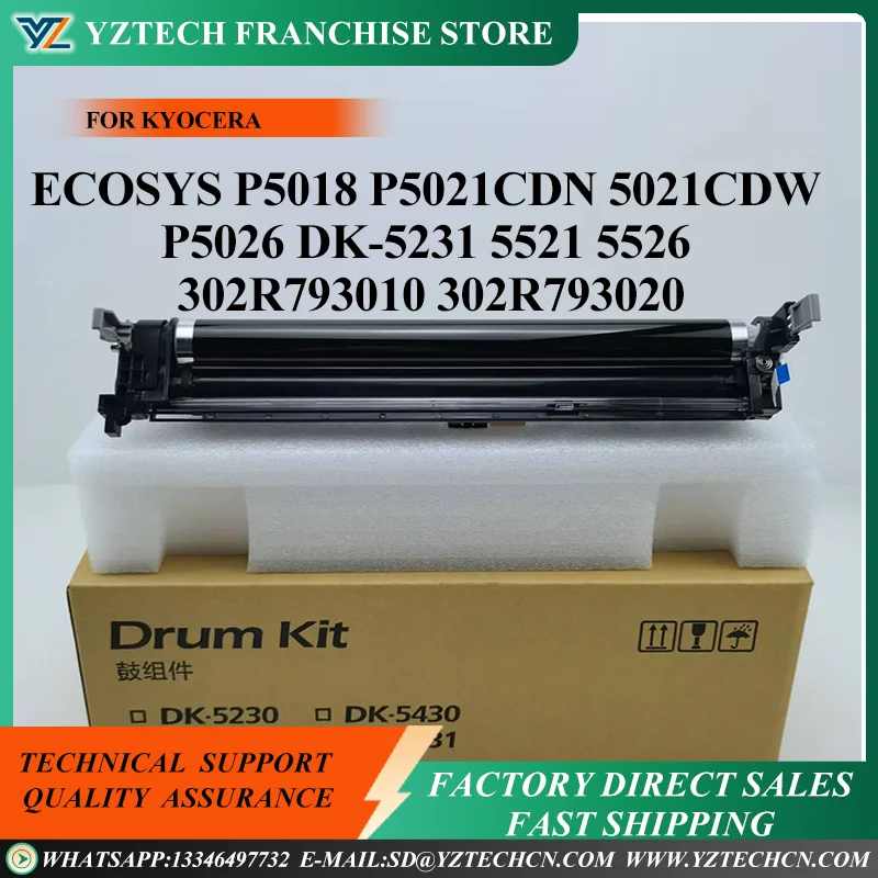 

302R793010 302R793020 DK-5230 DK-5231 Drum Unit for Kyocera ECOSYS P5018 P5021cdn P5021cdw P5026 M5521 M5526 Drum Kit 100K