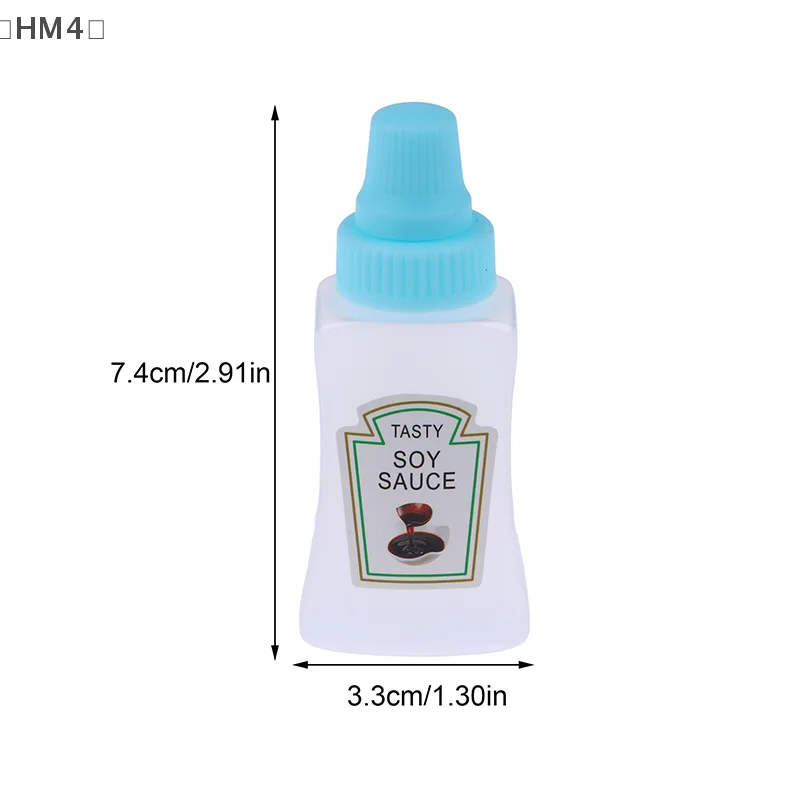 〔HM4〕4Pcs/Set Portable Bento Lunch Box Mini Seasoning Sauce Bottle Tomato Ketchup Bottle Salad Dressing Container Pot For