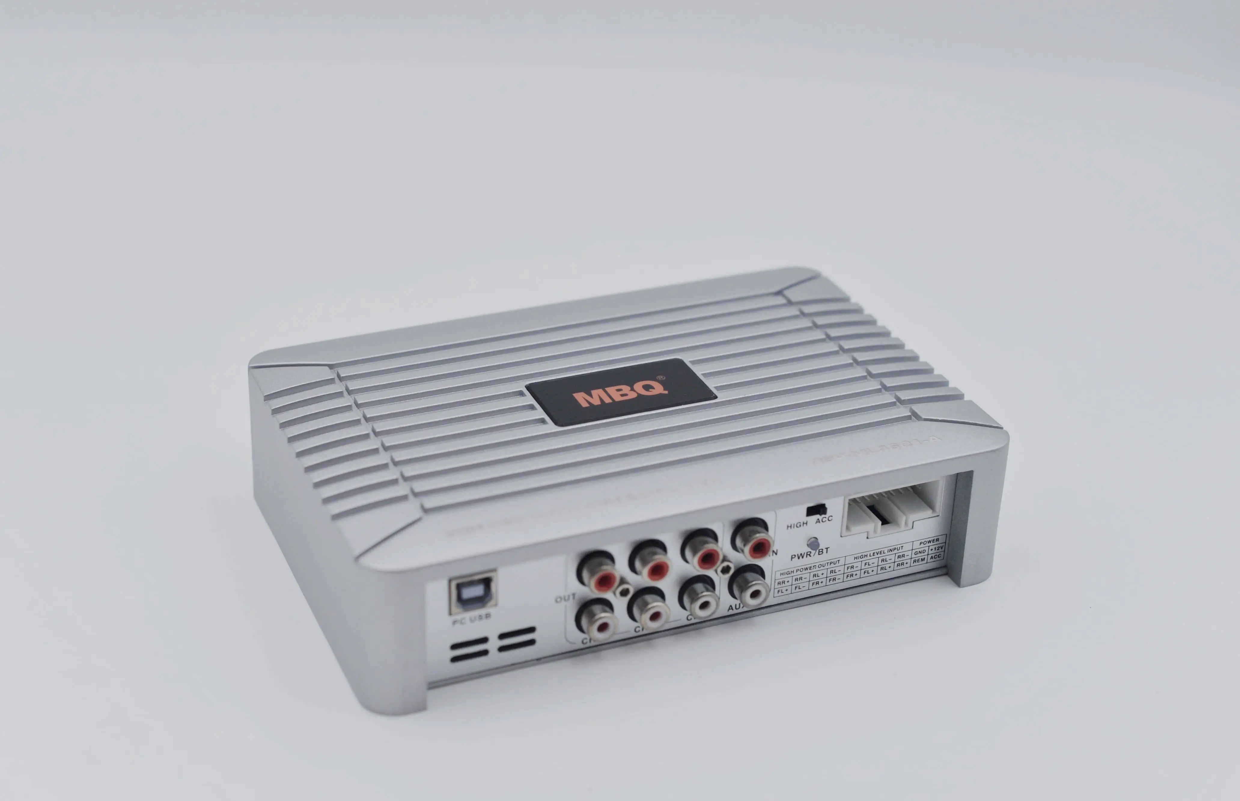 MBQ Car audio DSP amplifier 6-channel RCA/ 4-channel high level output / 31-segment EQ computer mobile phone debugging speaker