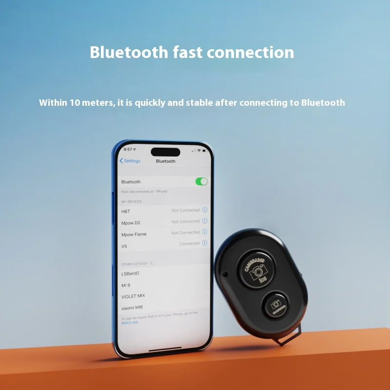 Универсальный мини-беспроводной затвор Bluetooth для селфи с дистанционным управлением для смартфонов и планшетов