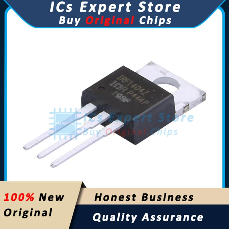

10 шт./лот оригинальный транзистор IRF1404ZPBF N канал 40 в 75A MOSFET IRF1404Z IRF1404ZPBF TO-220