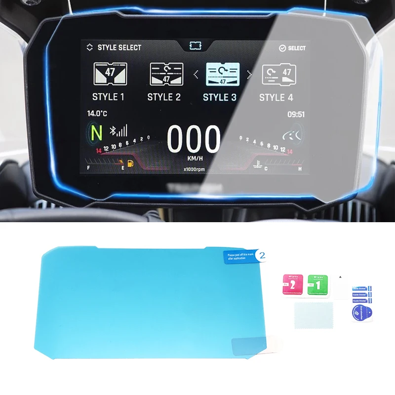 Motorrad Scratch Cluster Screen Dashboard Schutz Instrument Film Fit Für Tiger 900 RALLY PRO Für Tiger 900 GT 2020 2021