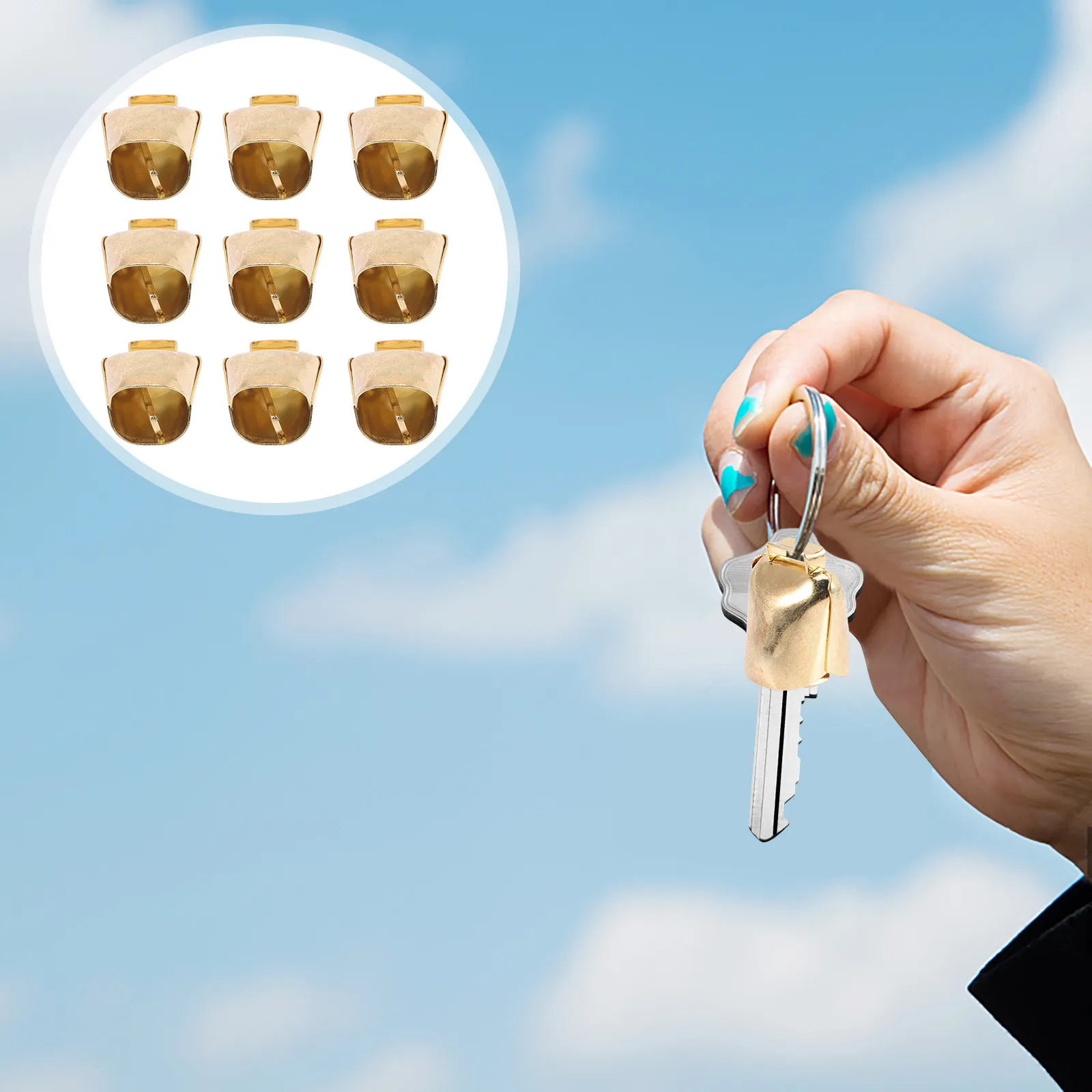 

10 шт. Изысканные железные колокольчики для ошейников, ожерелий, брелоков, украшения сумок, для рукоделия, изготовления украшений, элегантные аксессуары для кошек