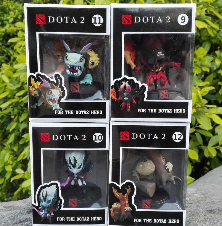 4pcs/Set Dota 2 Game Figure SLARK TINY Doom Boxed PVC Action Figures Collection dota2 Toys