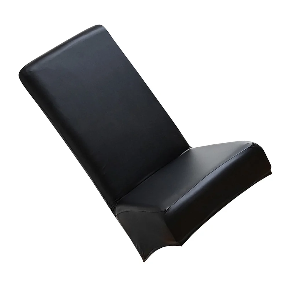 

Stretch Chair Cover PU Elastic Bottom Fit for Dining Room Chairs Protector Against Spills Scratches Decorative Home