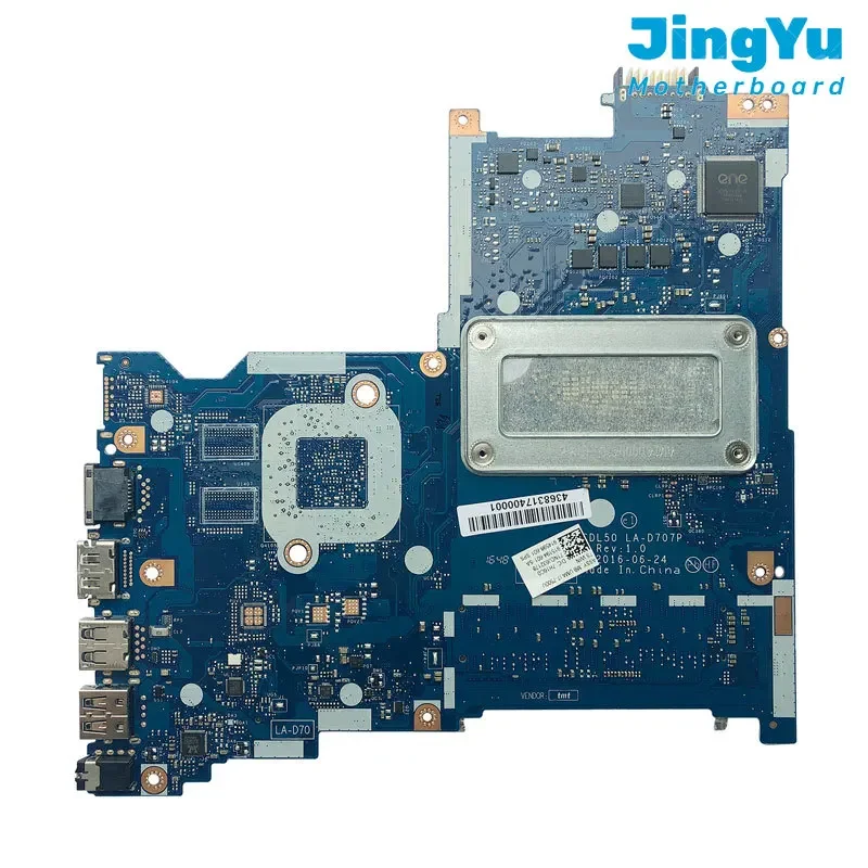 For HP 15-AY Notebook Mainboard LA-D707P Laptop Motherboard CPU I5-7200U I7-7500U UMA