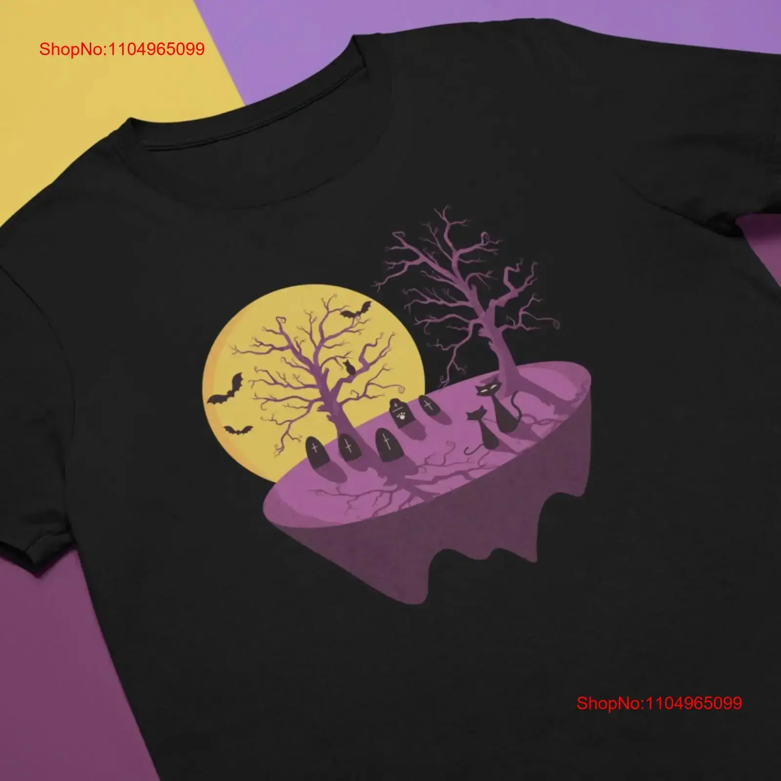 

Футболка середины века Modern Cats In Spooky Graveyard, винтажная стильная, слегка графическая, удобная, растянутая, универсальная