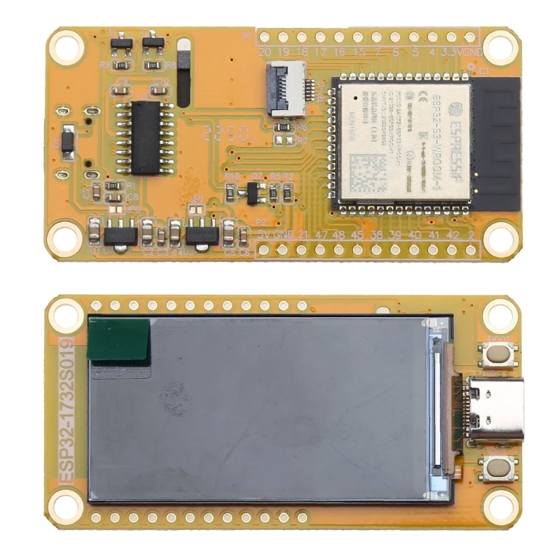 Esp32 para lvgl wifi placa desenvolvimento compatível com módulo lcd tft tela digital 1,9 polegadas,