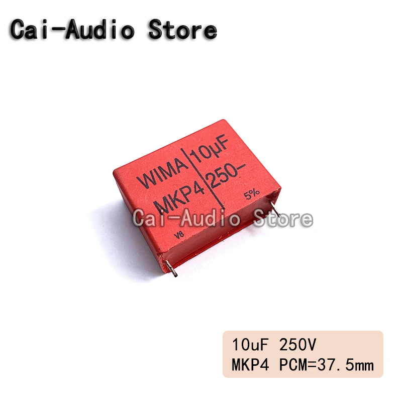 5PCS/10PCS/20PCS/Lot Brand NEW WIMA MKP4 250V 10UF 250V 10UF 106  Film Capacitor 250v 10uf 250V106 Pitch 37.5mm 5%