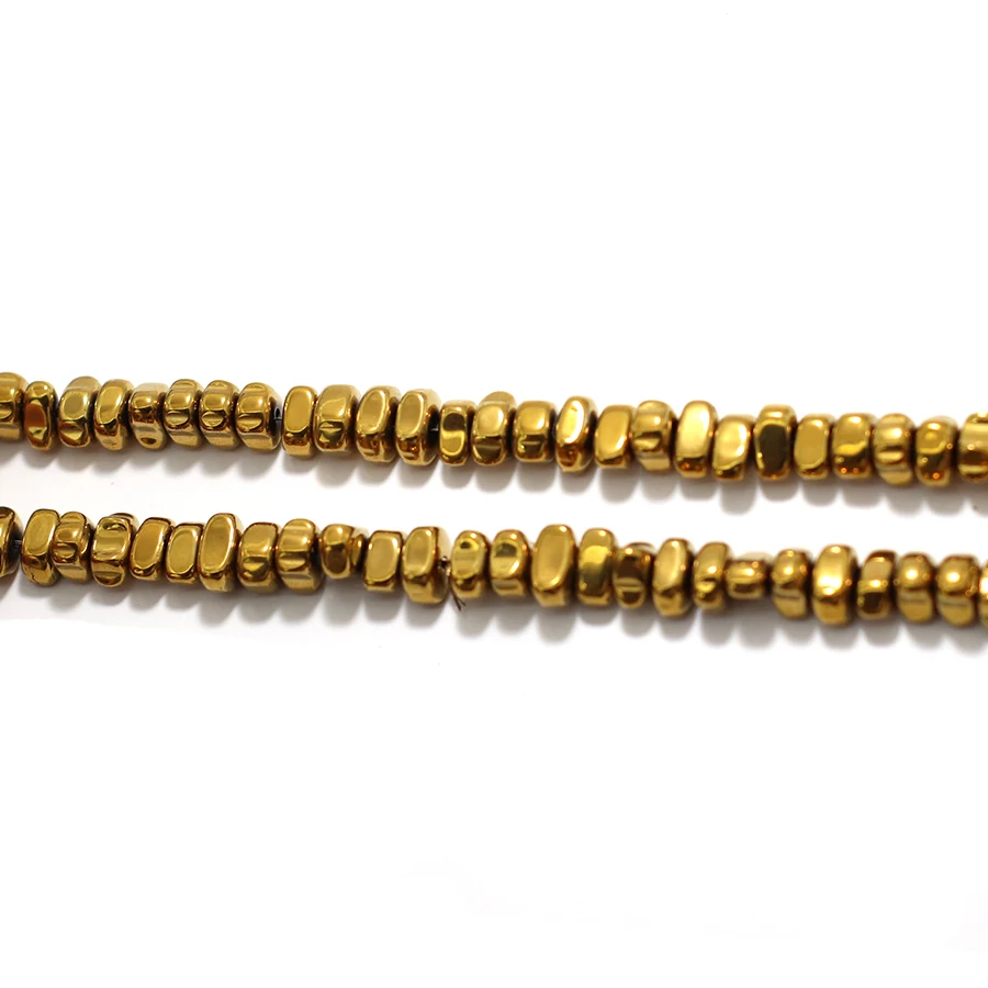 الصف أ 1 قطعة حجر الهيماتيت الخرز لصنع المجوهرات الرجعية 3 ألوان غير النظامية مطرز سوار ذاتي الصنع قلادة خلخال حقيبة بالجملة