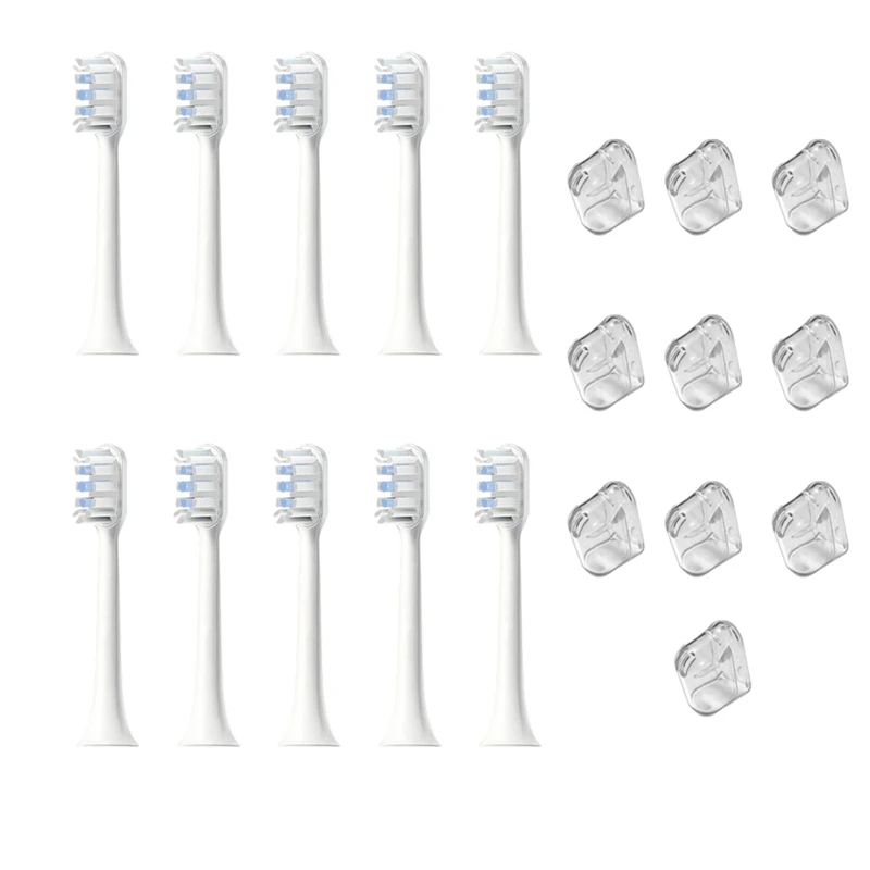 For MIJIA T301 MES605 T302 MES608 T501 MES607 Replacement Electric Tooth Brush Heads Durable Easy To Use White