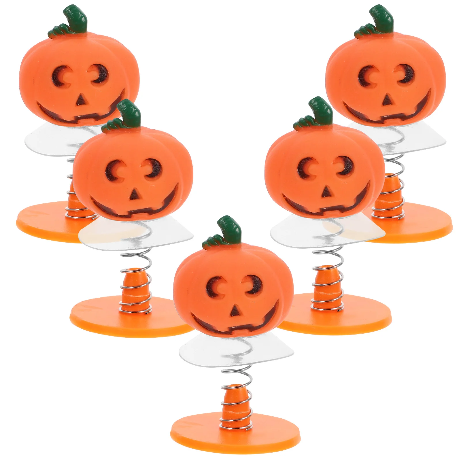 5 pçs halloween primavera pulando figuras dos desenhos animados cores brilhantes favores festa crianças decoração de mesa suprimentos festival de halloween