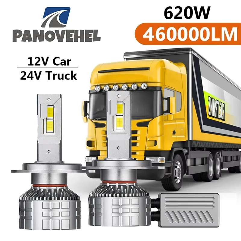 

PANOVEHEL H7 LED Bulbs H4 LED Canbus Headlight 200W 160000LM H11 HB4 9006 HB3 9005 Auto Moto CSP 12V Car 3570 CHIP 24v For Truck