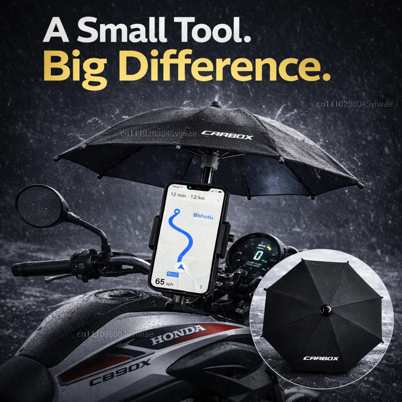 

For HONDA CB500X Motorcycle Phone Umbrella Holder Waterproof Sunshade Anti Glare Rainproof Handlebar GPS Mount