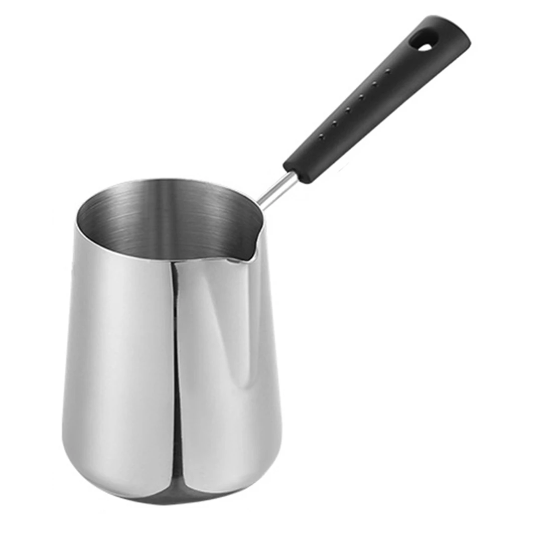 600Ml Milk Butter Warmer Pot, Turkish Coffee Pot, Stainless Steel Stovetop Melting Pot with Spout for Tea,Heating