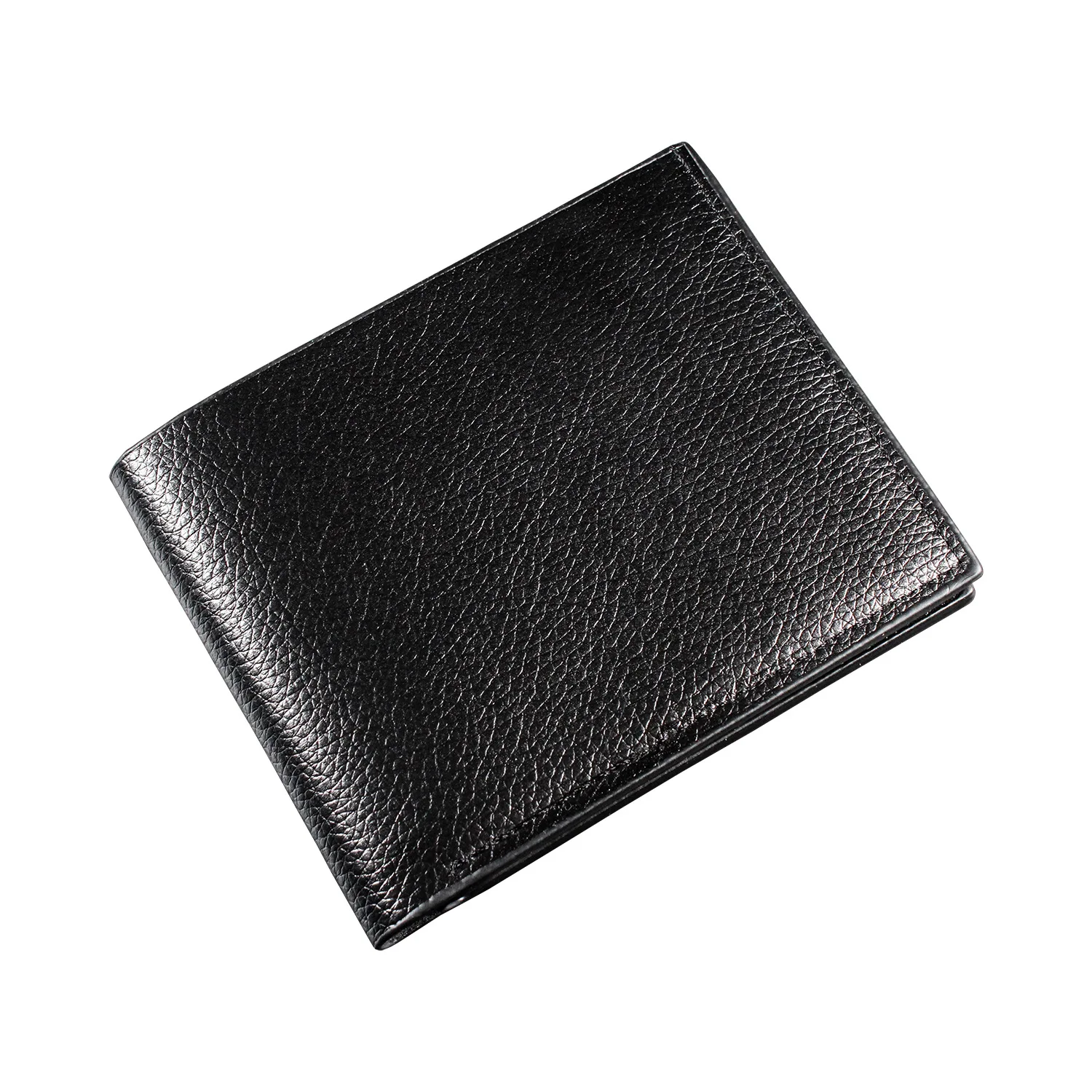 Fashion Men's Solid Color Horizontal Short Style Leather Wallet with Multiple Card Slots and A Clear ID Window for Students image 6