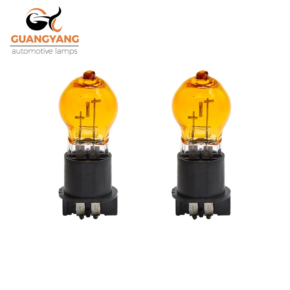 

2 Pcs PWY24W 12V 24W Amber Car Lamps Fog Lights Driving Running Lights Halogen Bulbs Auto Turn Signal Light Tail Lamp