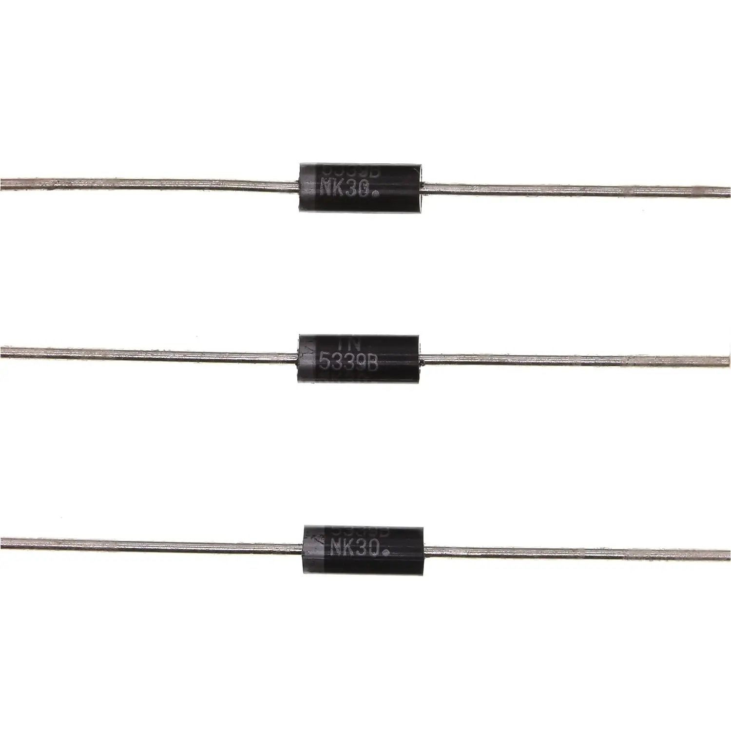 10PCS 1N5333B 1N5339B 1N5333 1N5339 Power Zener Diode 5W 3.3V 5.6V  DO-15(CASE17-02) Axial Diodes 5 Watt 3.3Volt  5.6Volt