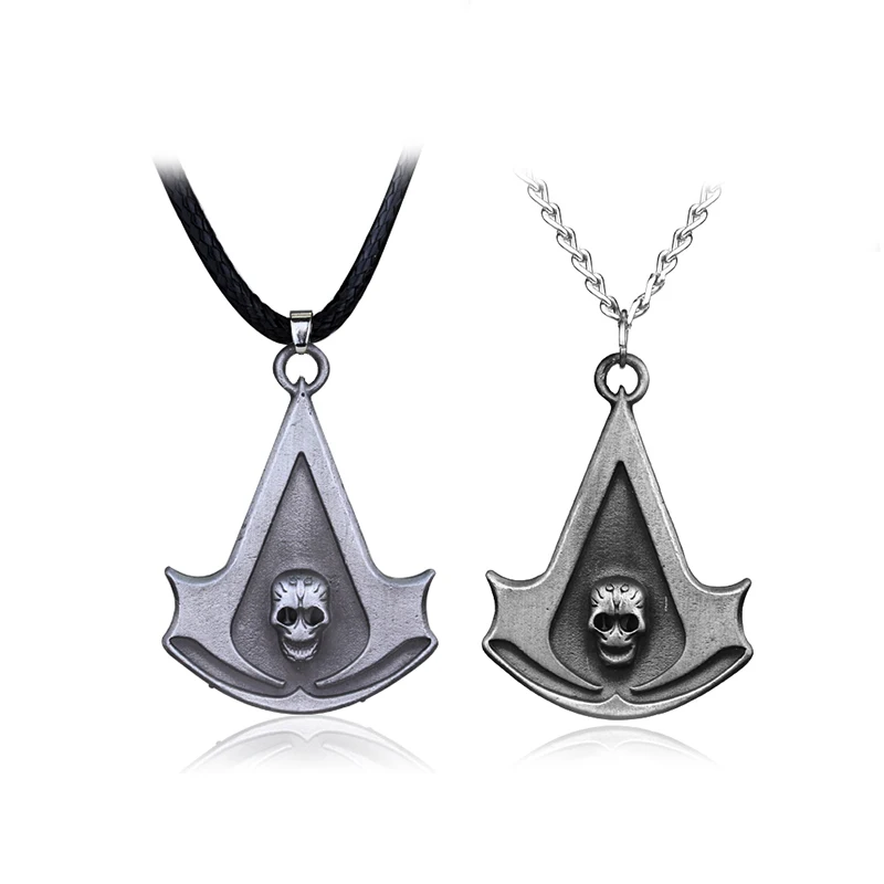 Moda Charm Chain Aço Inoxidável Assassin Syndicate Creed Pingente Jogo Filme Anime Cosplay Colar Homens Mulheres Jóias Presente