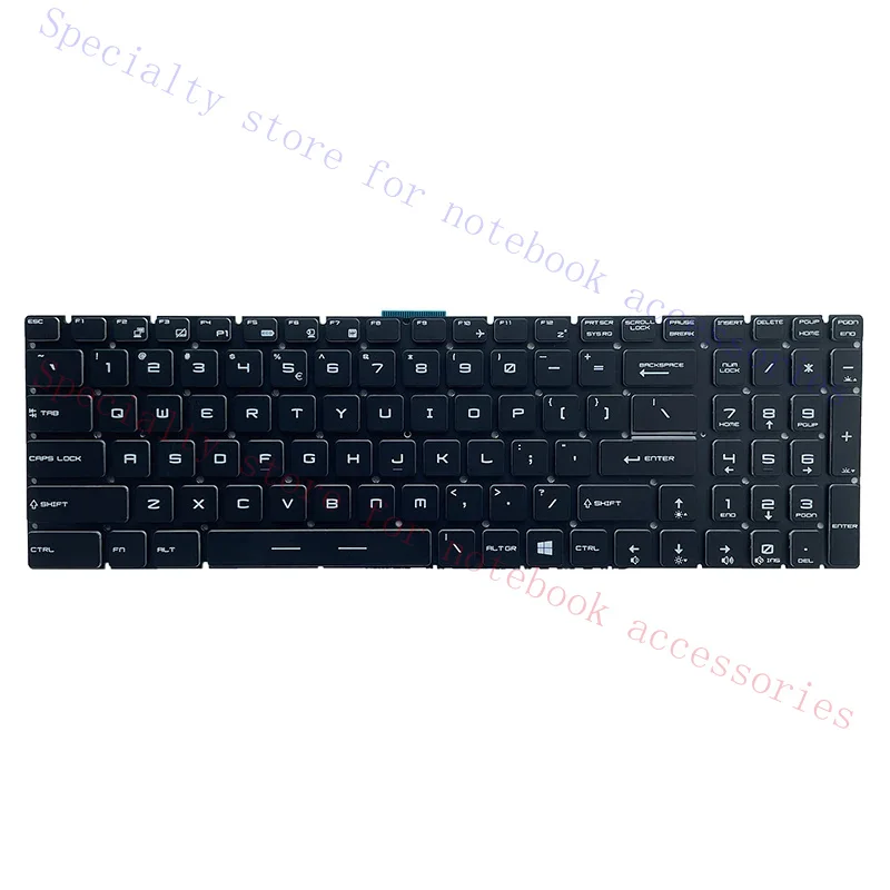 Per-key RGB backlit full color English Keyboard for MSI GE63 GE73 GS73 Raider 8RE 8RF GS63 GS73 Stealth 8RD 8RE GT63 US