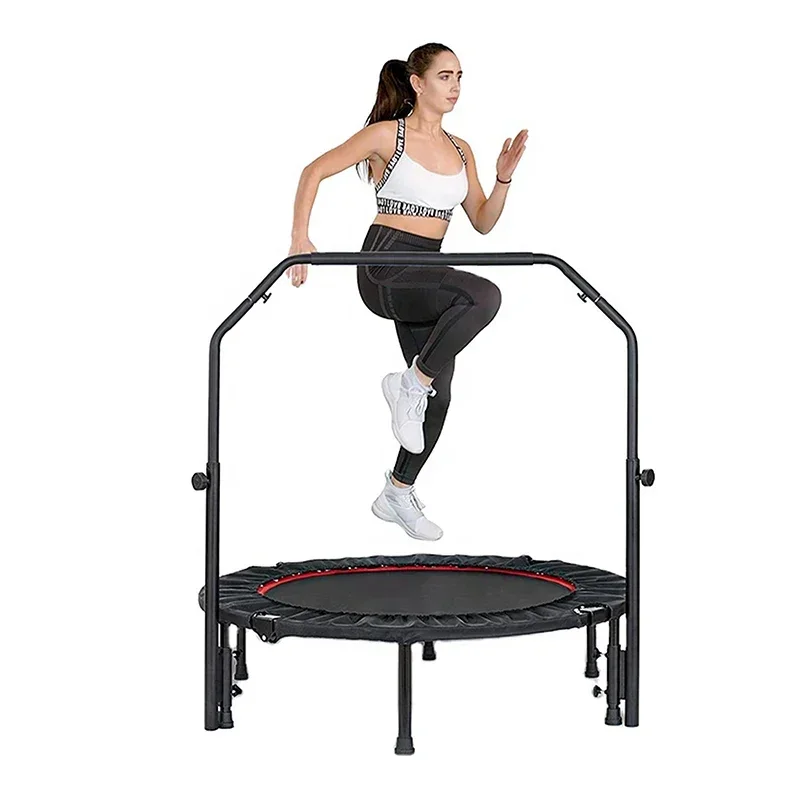 Mini Trampoline For Adults Indoor Small Rebounder Exercise Trampoline For Workout Fitness