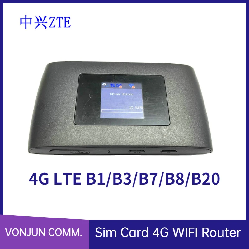 

Unlocked ZTE 4G Hotspot MF920TS LCD 150Mbps LTE Mobile Wifi Router