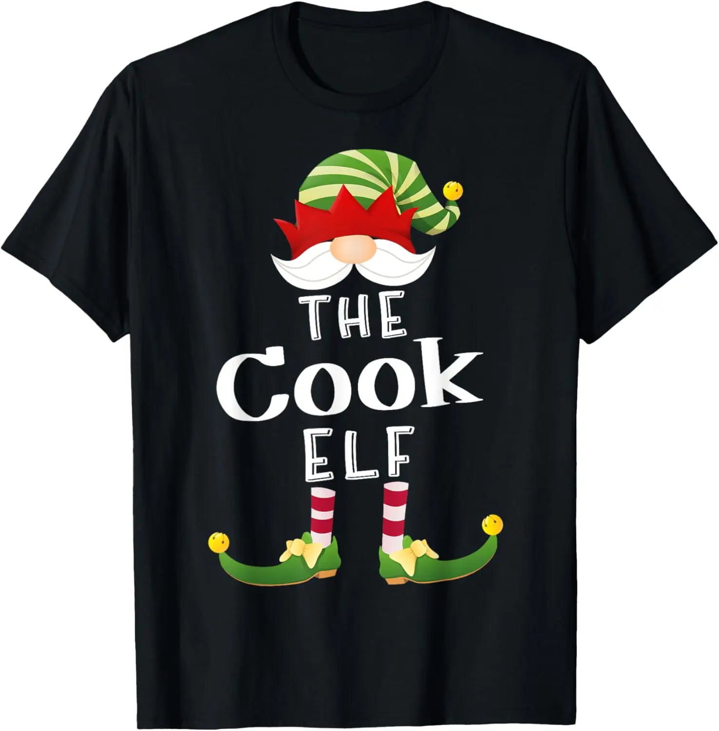 Cook Elf Group Christmas Funny Pajama Party T-Shirt