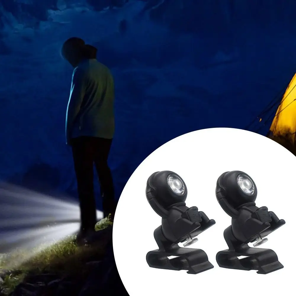 2Pcs Astronaut Shape For Headlights Clip on Clog With 4 Light Modes LED Lights Waterproof Shoes Charm