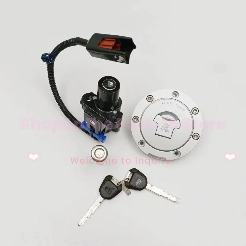 For Honda CB400X NX400 Motorcycle Full Lock Set Ignition Switch Fuel Tank Cap Seat Lock With 2 Keys