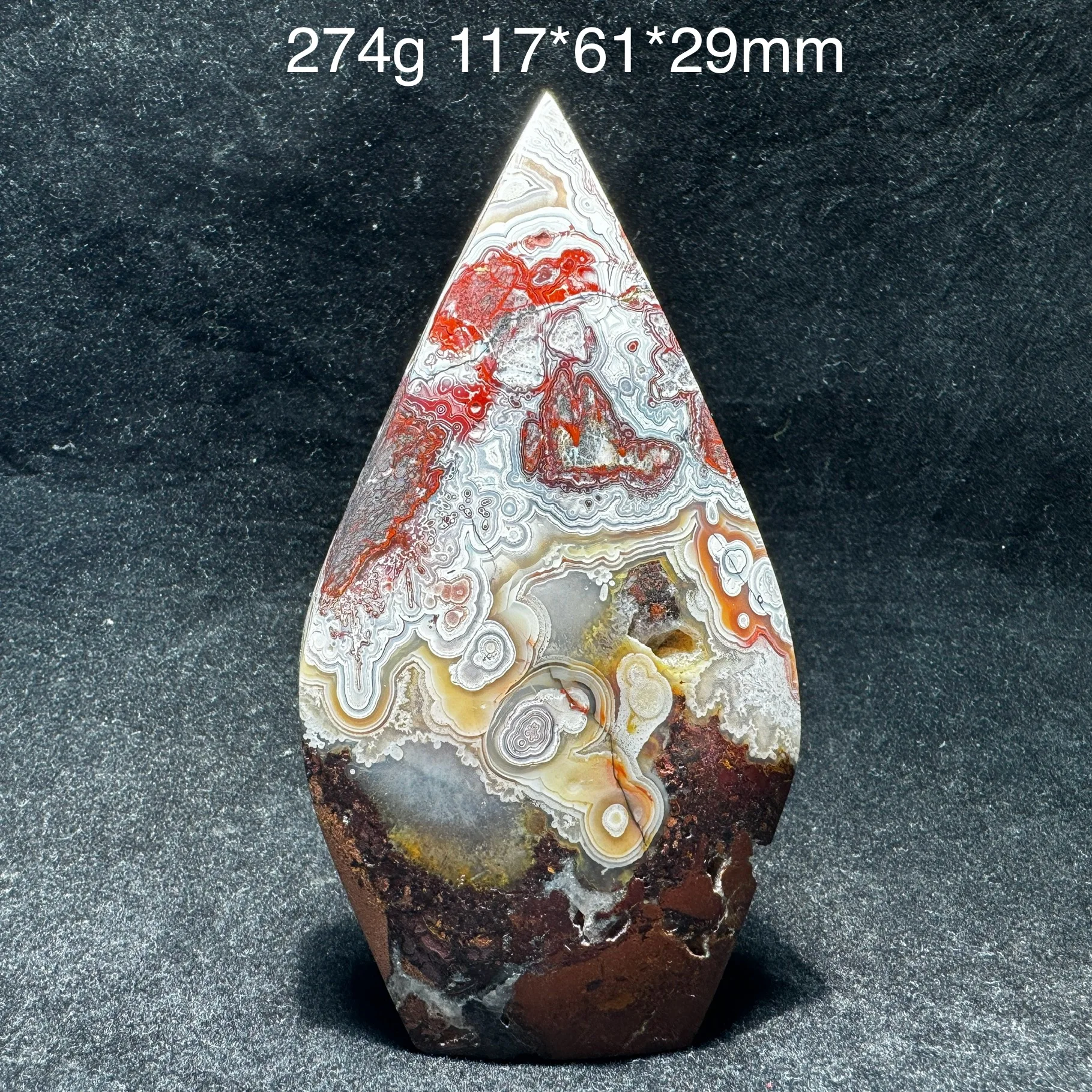 275g Natural Mexico Agate Tower Crystal Quartz Points Sardonyx Wand Reiki Geode Healing Stone Home Room Decor