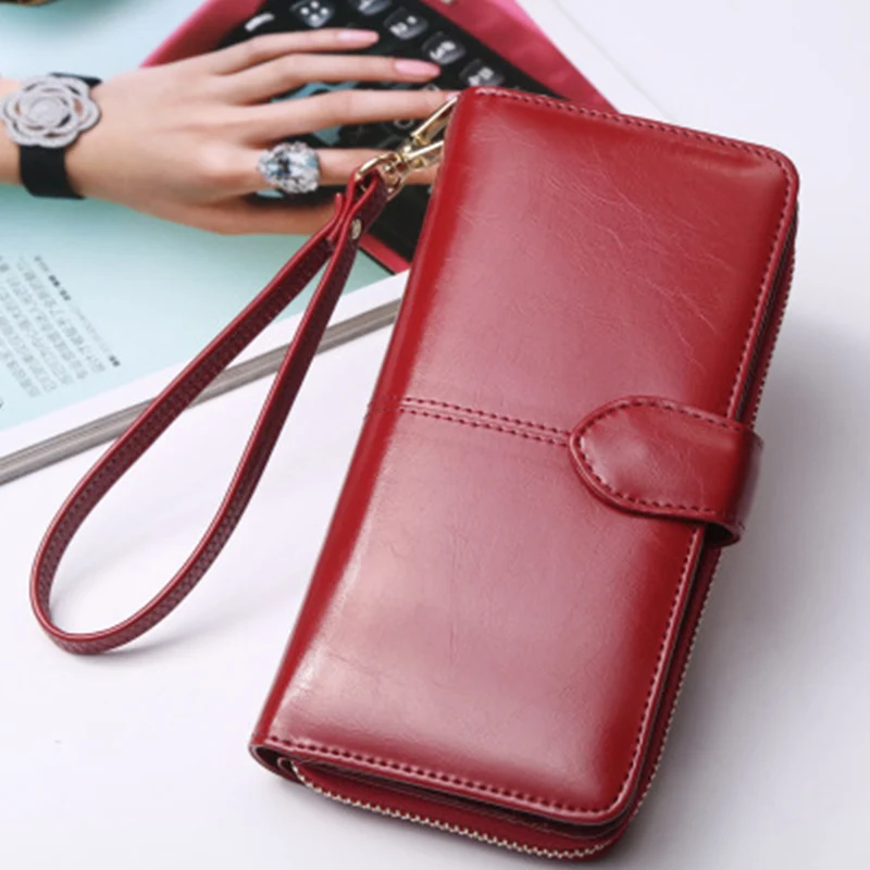 

PU Leather Wallets Women Card Holder Classic Purse Multifunctional Desinger Square Pretty Hand Bags Ladies Hasp Zipper Wallet