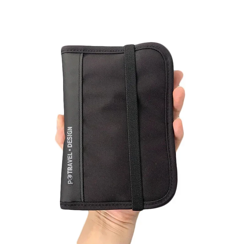 Waterproof Passport Holder Travel Wallet Multifunctional Small Credit Card Wallet Storage Bag Portable Document Storage Bag