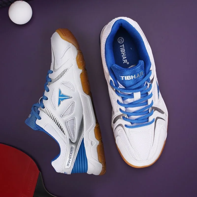 Chaussures de tennis de table coordonnantes unisexes, chaussures de terrain d'entraînement de badminton, chaussures athlétiques pour couples, hommes et femmes, bonne qualité, nouveau, 2024