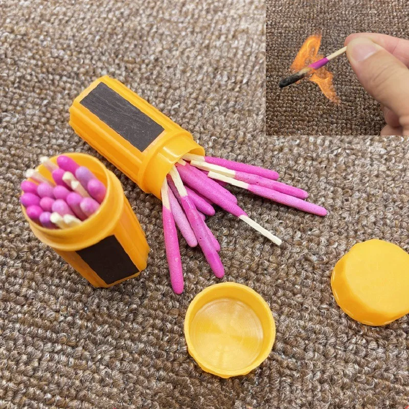 

HOT Outdoor Camping BBQ Ignition Tool Windproof Waterproof Matches Emergency Survival Combustion Ignition Equipment 20pcs(box)
