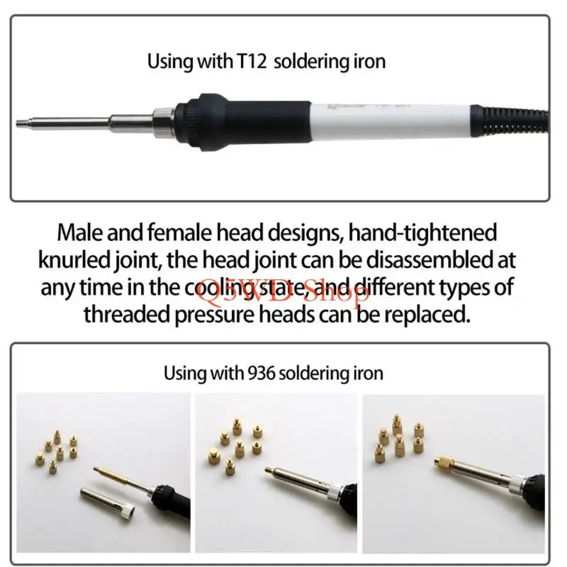 Q5WD High Temperature Resistant Heat Insert Nut Iron Tip For Seamless Nut Integration