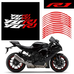 For Yamaha YZF R1 YZF-R1 17 Inch Reflective Waterproof Motorcycle Wheel Hub Stickers Motorbike Rim Stripe Tape Decal Accessories