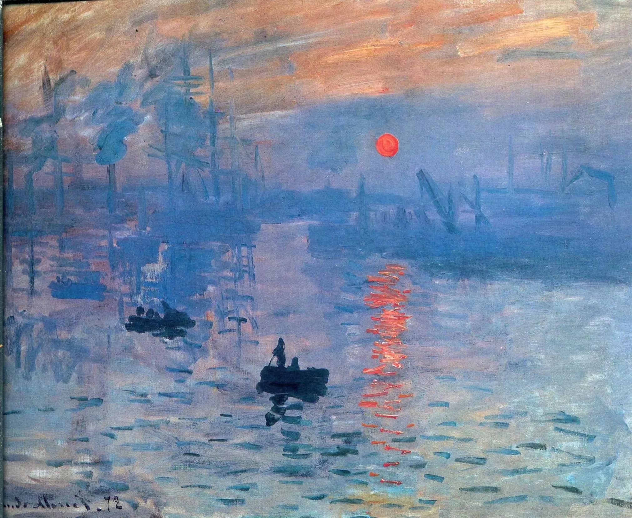 Monet Impression Sunrise 500/1000 PCS Jigsaw Puzzles Challenging Family Activity Games for Gameroom Bedroom Unique Gifts