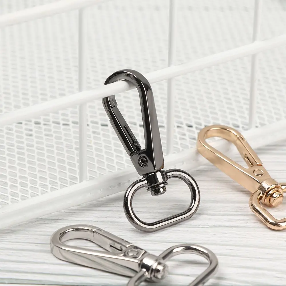 5pcs Hardware DIY KeyChain Bag Part Accessories Collar Carabiner Snap Hook Lobster Clasp Bags Strap Buckles