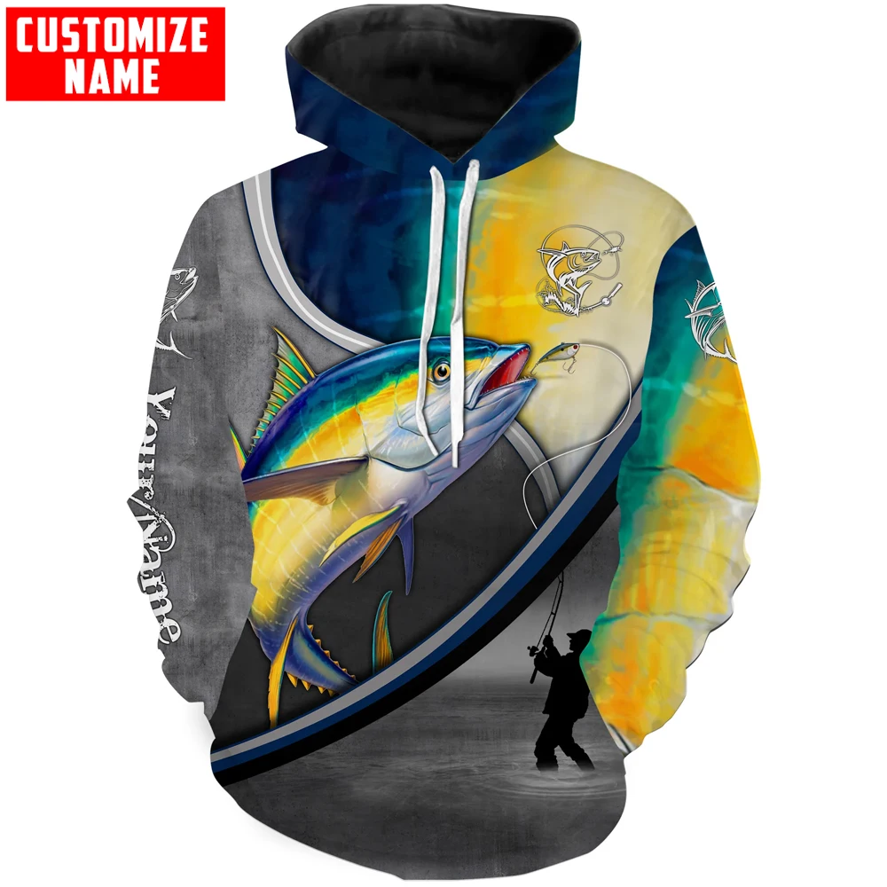 

Tuna fishing scales personalized saltwater fishing 3D Printed Men's Hoodie & Sweatshirt Unisex Zip Casual Tracksuits KJ920