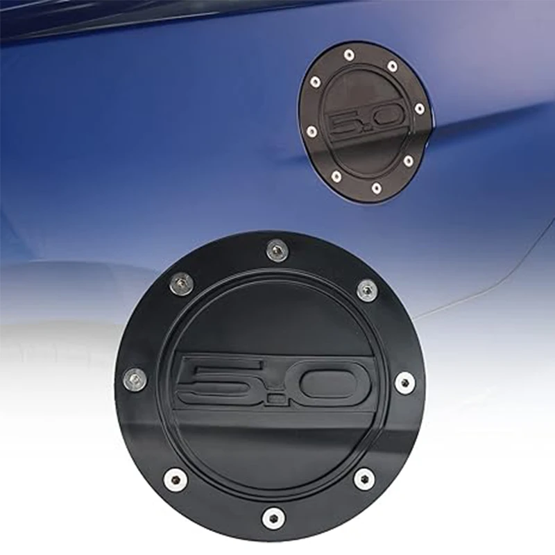 For Ford Mustang GT 5.0 2015-2019 Car Fuel Filler Door Cover Gas Tank Cap Automobile Styling Mouldings Accessories