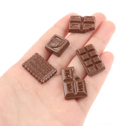 10Pcs 1:12 Dollhouse Miniature Chocolate Snacks Model Food Accessories For Doll House Decor Kids Pretend Play Toys Gift