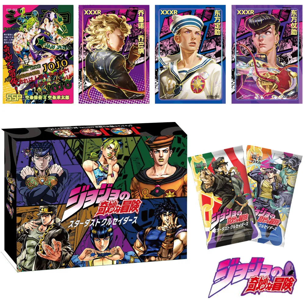 2024 NEW Japanese Anime JoJo Bizarre Adventure Character Collection rare Cards box Game collectibles Card for Child Kids Gifts