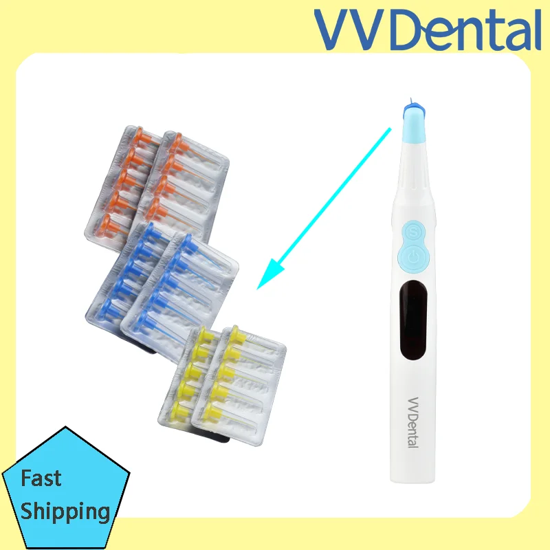 

VVDental Sonic Irrigator Endoactivator with LED Light 30pcs Tips Endomotor Dental Endodontic Tool for Root Canal Treatment