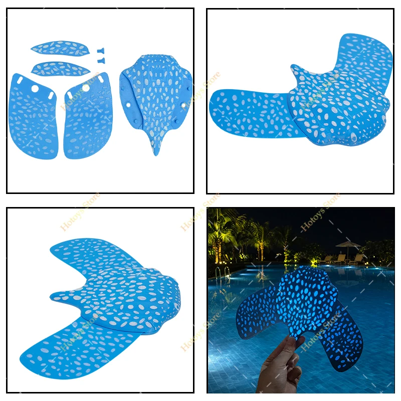 3D Printed Swimming Pool Gliding Manta Ray Summer Pool Decor Stingray Glider Underwater Diving Manta Ray Floating Water Play Toy