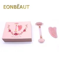 Rodillo de Cuarzo Rosa para Masaje