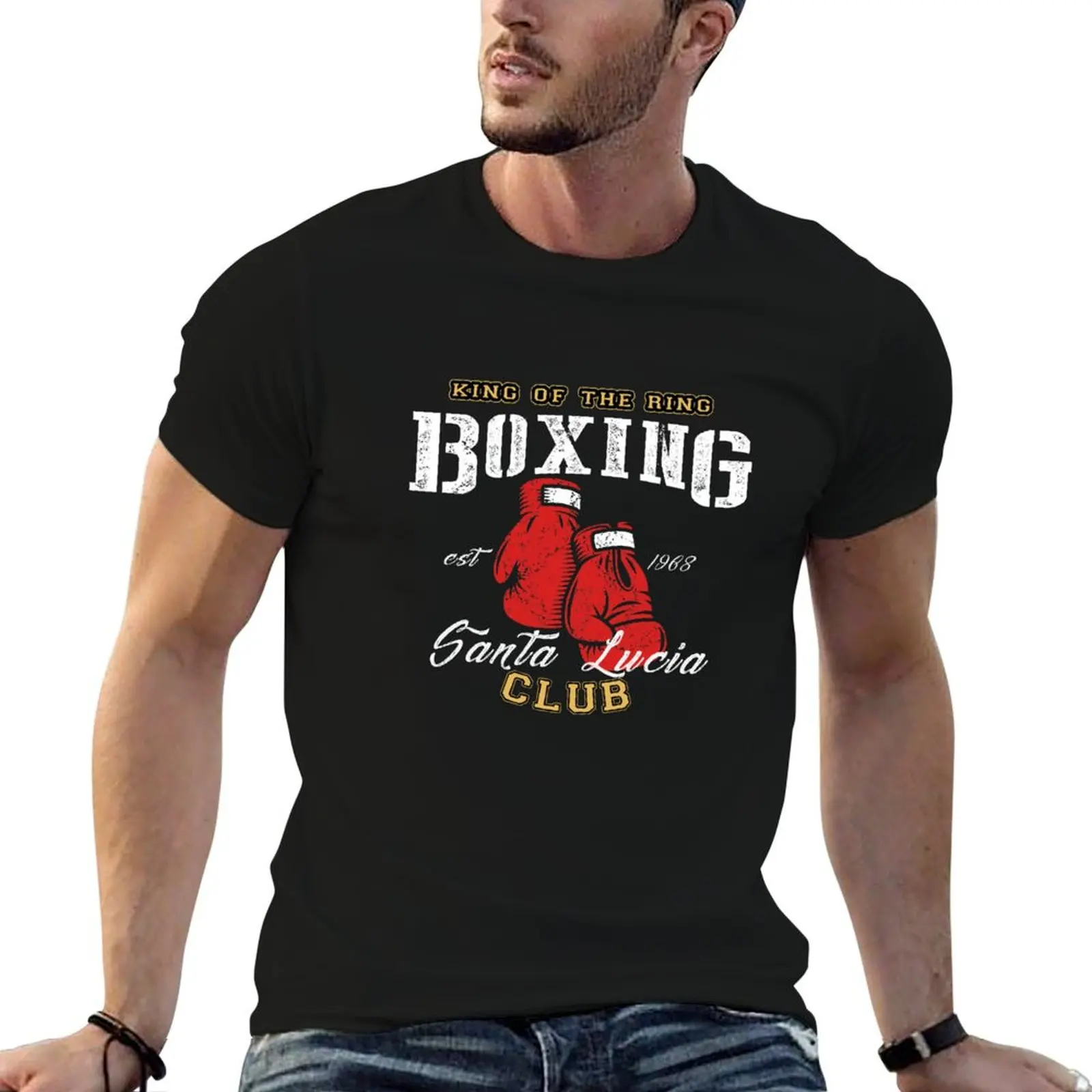 

Boxing Club T-Shirt t shirt man designer t shirts for man slim fit men t shirt cotton 100% T-Shirt